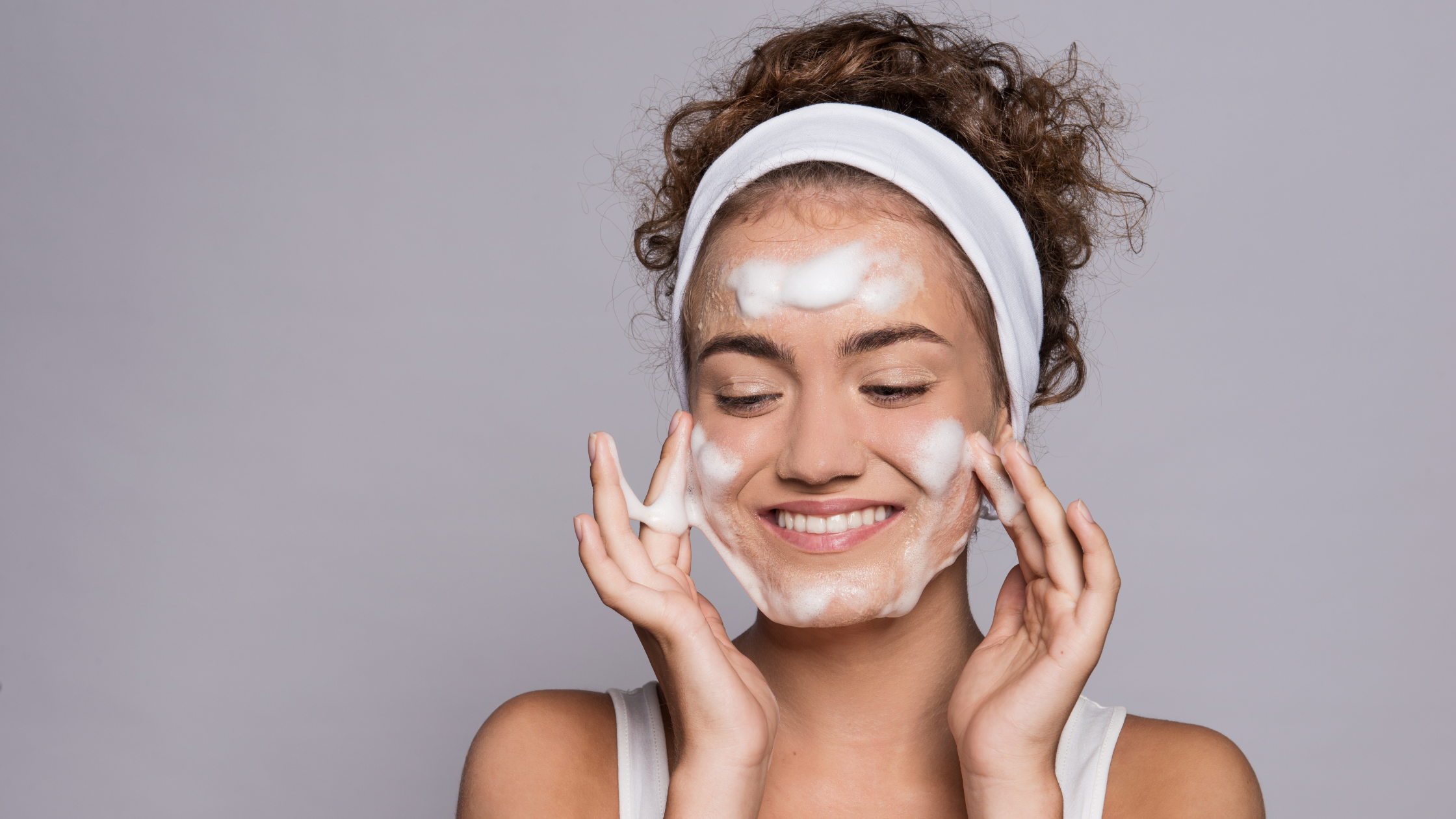 washing face