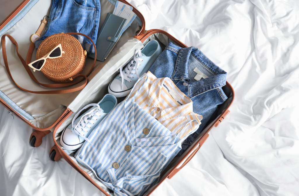 Prepping suitcase for Summer vacation