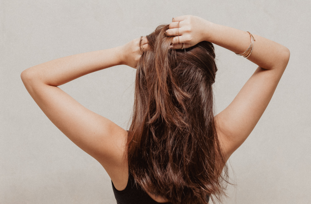 Girl with brown hair back of head